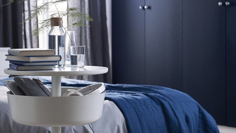 Ikea’s Lierskogen is an adjustable height table that pops open to reveal your secret life. Available in white only it costs €55