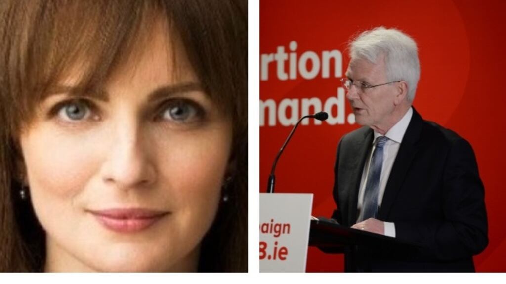 Maria Steen (left) and Dr John Monaghan  (right) argued for a No vote in the upcoming referendum on repealing or retaining the Eighth Amendment during a debate broadcast on RTÉ on Monday night.