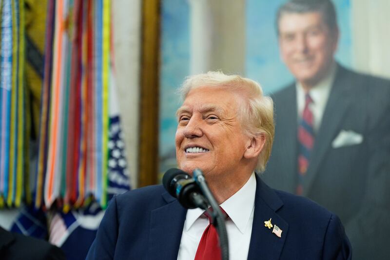 US president Donald Trump implied the boat was 'entering American territory' while off the coast of Venezuela. Photograph: Alex Brandon/ AP