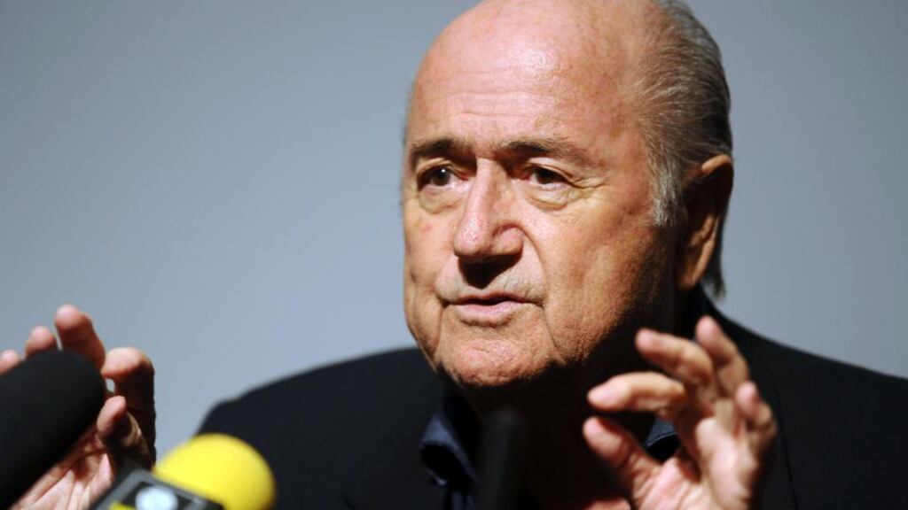If Sepp Blatter and Fifa go through with the proposal to play the 2022 World Cup in the winter, it could see UK TV revenue rise from £38 million to £50 million. Photograph: Adam Davy/PA Wire.
