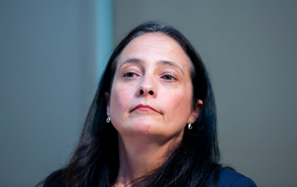 Minister for Culture Catherine Martin: she is set to announce the establishment of an expert committee to advise on the representation of women and women’s stories within Ireland’s national cultural institutions. Photograph: Gareth Chaney/Collins Photos