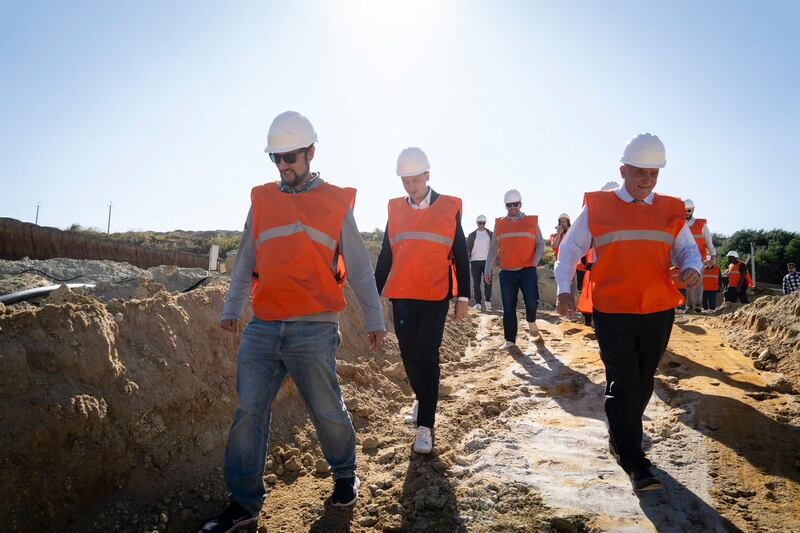 The first US-Ukrainian prospecting mission resulting from the April 30th minerals deal took place this week. (Photographs from the Facebook page of Economy Minister Oleksii Sobolev)