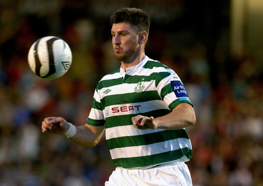 Former soccer player Kenneth Oman is accused of elbowing then Cliftonville player Caoimhin Bonner in the mouth during a 2016 fixture between Portadown and Cliftonville in Belfast. Photograph: INPHO/Ryan Byrne