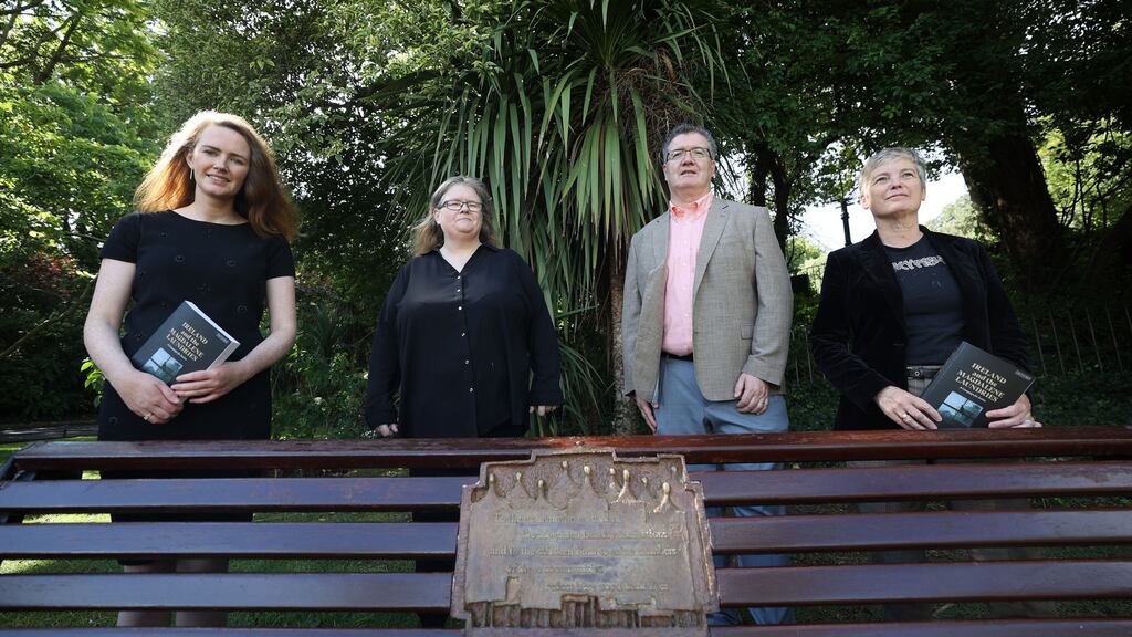 At the launch of Ireland and the Magdalene Laundries: A Campaign for Justice, Authors of Ireland and the Magdalene Laundries: A Campaign for Justice (from left) Maeve O’Rourke, Claire McGettrick, James M. Smith and Katherine O’Donnell. Photograph: Nick Bradshaw for The Irish Times