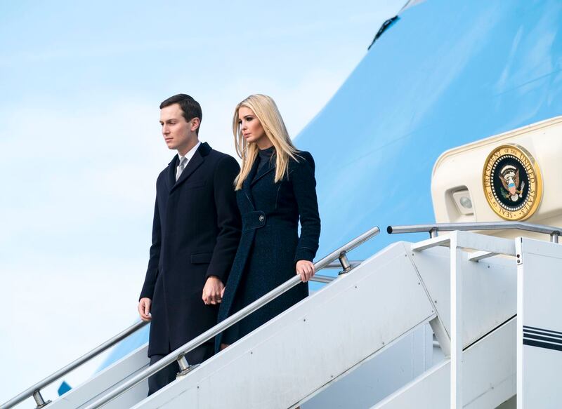 Javanka: Jared Kushner and Ivanka Trump. Photograph: Doug Mills/New York Times