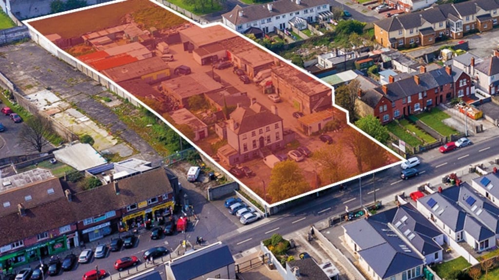 The 0.61 hectare site zoned for residential development on St Agnes Road in Dublin 12.