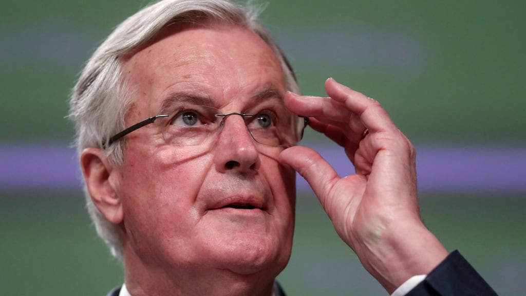 EU chief Brexit negotiator Michel Barnier made clear that the EU would insist the the UK maintained standards in key areas if it wanted tariff-free access to the EU single market. Photograph: Olivier Hoslet/EPA