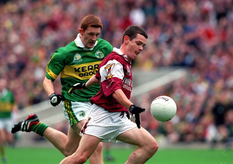 It only took about five minutes of the replay in 2000 for Declan Meehan to score one of the greatest goals in the history of All-Ireland finals, with poor Noel Kennelly chasing along in his wake. Photograph: Patrick Bolger/Inpho