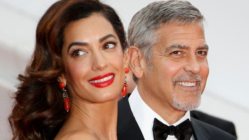 Actor George Clooney and British human rights barrister Amal Clooney at the Cannes Film Festival in 2016. Photograph: Guillaume Horca/EPA