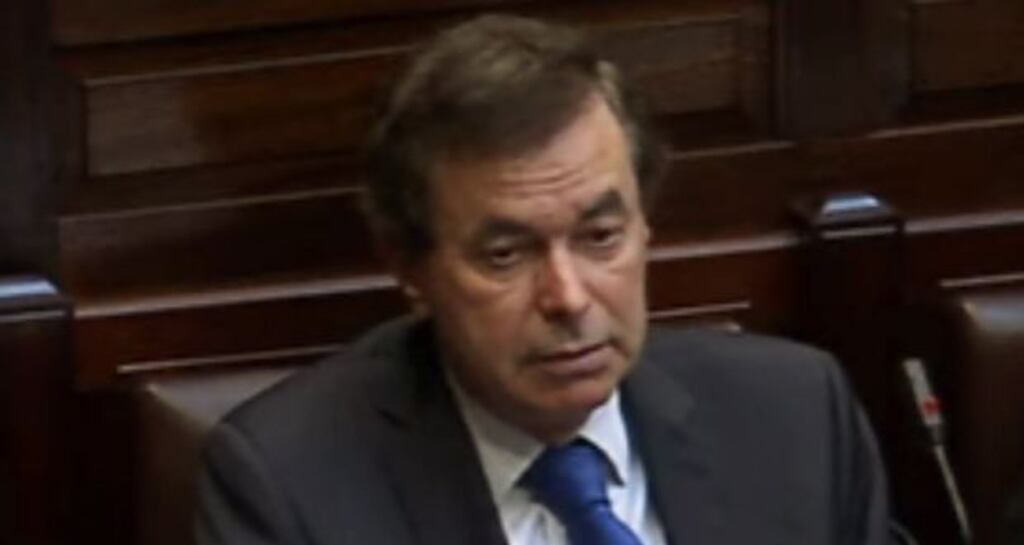 Former minister for justice Alan Shatter in the Dáil on June 19th where he described the Guerin report as a kangaroo court.