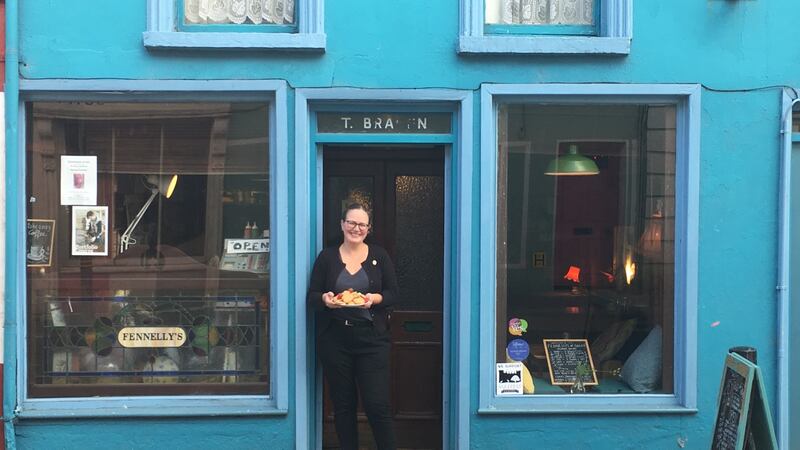 Etaoin Holohan, who lives in and owns Fennelly’s coffee shop and artists’ space on Bridge Street, Co Kilkenny