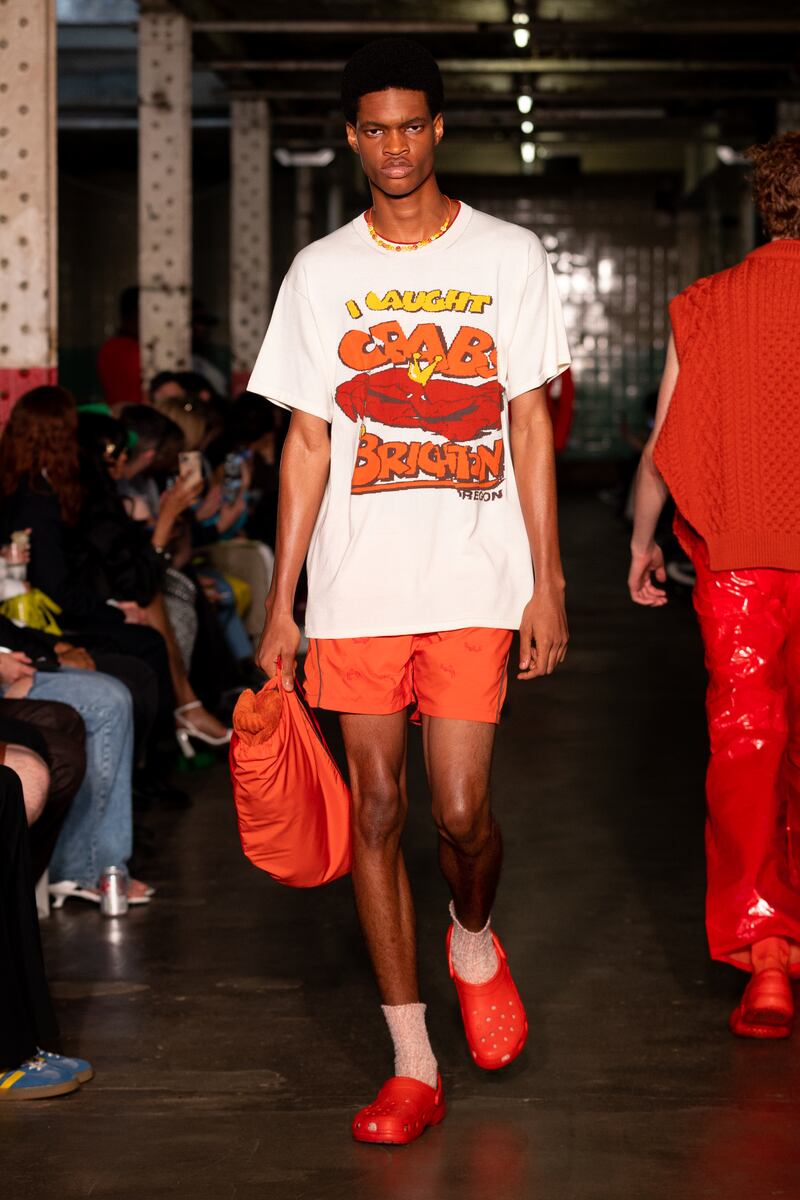 London Fashion Week June 2022 - Robyn Lynch presents her Spring Summer 2023 designs. Photograph: Chris Yates/ Chris Yates Media