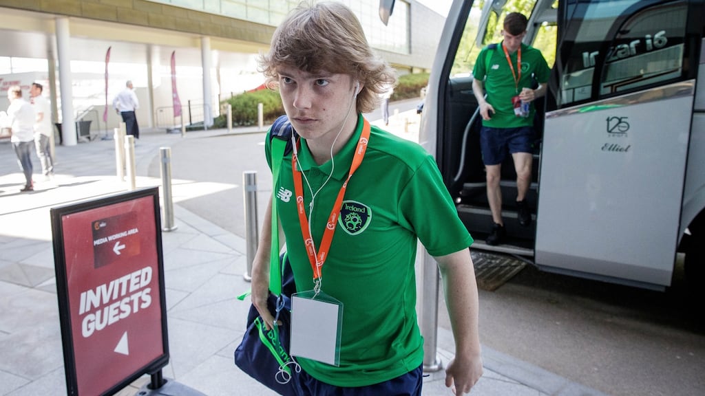 18-year-old Luca Connell has been named in Mick McCarthy’s Ireland squad for the June window. Photograph: Ryan Byrne/Inpho