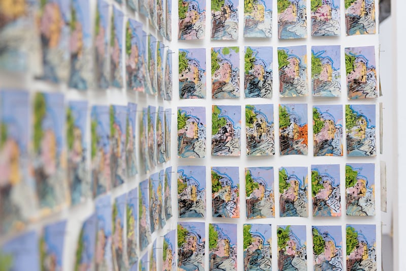 A close-up of Darcy Colleran's work It's a Good Day When You Get It. A Bad Day When You Don't. All photographs: Dan Dennison