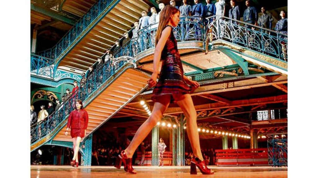 Humberto Leon and Carol Lim keep Kenzo colourful. photograph: reuters