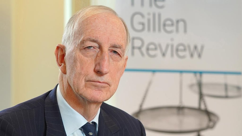 Sir John Gillen said lengthy interviews with victims of serious sexual crimes hugely enhanced his knowledge of the situation. Photograph: Aaron McCracken