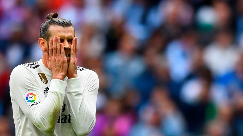 Gareth Bale: lacks Ronaldo’s force of personality and the ability to be a real leader on the pitch for Real Madrid. Photograph: Gabriel Bouys/AFP