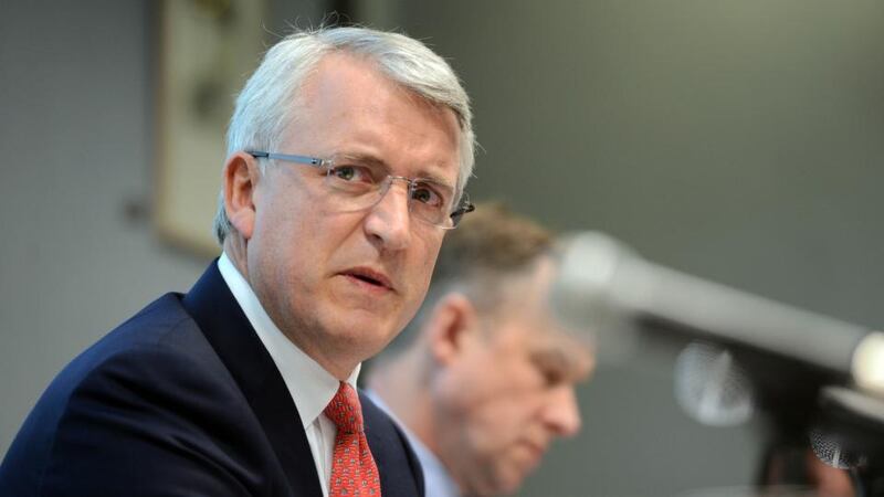 David Duffy , CEO, at the AIB Annual Results Press conference, at Ballsbridge, . Photograph: Eric Luke / The Irish Times