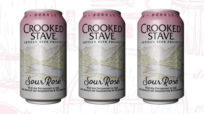 Crooked Stave’s Sour Rosé pours with a lovely pink haze