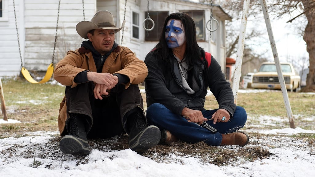 Jeremy Renner and Gil Birmingham in Wind River