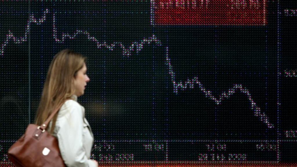 The FTSE 100 retreated from a three-week high on concerns about the pace of global economic growth, with cyclical sectors such as miners and banks worst hit. Photograph: Dominic Lipinski/PA Wire