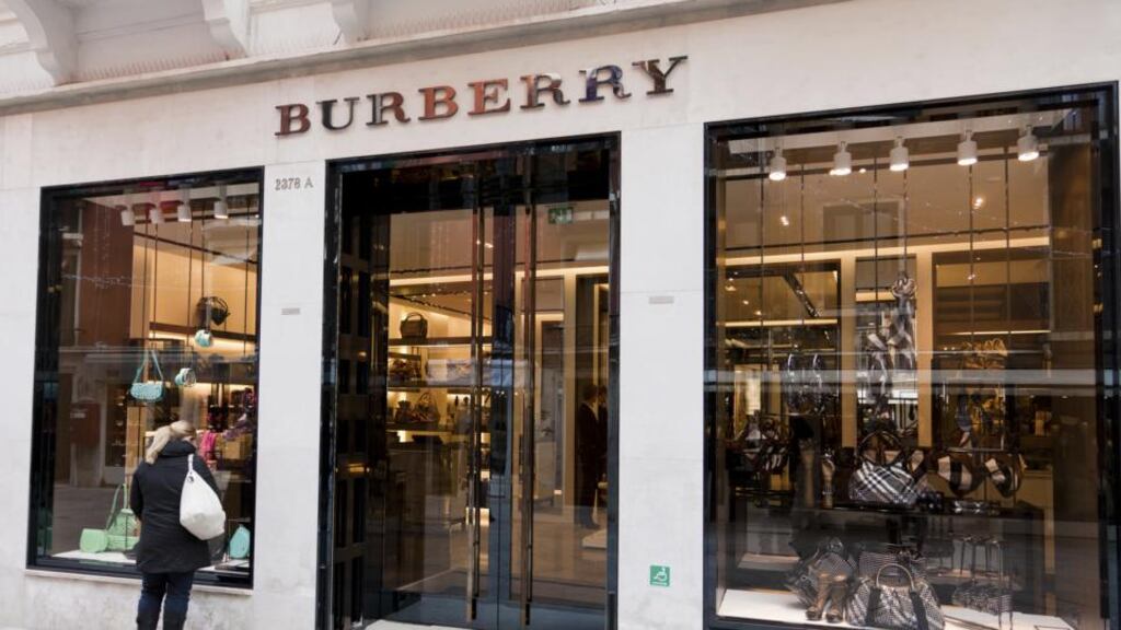 The luxury fashion label Burberry reported a better-than-expected 2 per cent rise in retail sales in its second quarter. Photograph: iStock