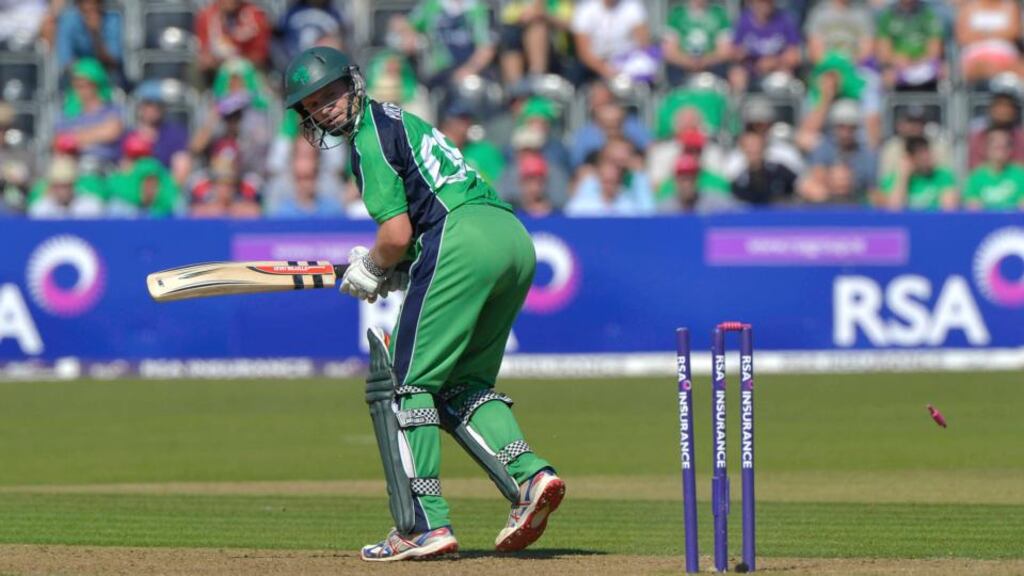 Ireland captain William Porterfield will win his 200th cap at the forthcoming One-Day International in Malahide. Photograph: Rowland White/INPHO