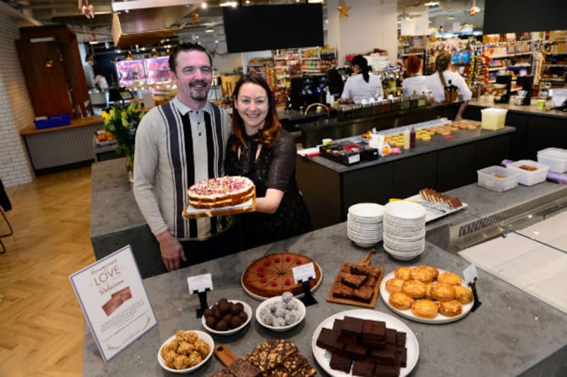 Paul Byrne and Fiona Mc Hugh at Fallon and Byrne opening in Rathmines Swan Centre. Photograph: Cyril Byrne