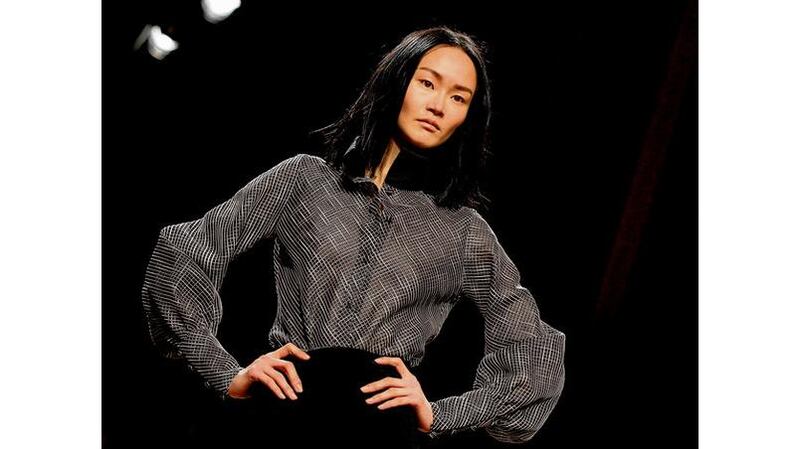 Martin Grant sticks to simple shapes. photograph: reuters