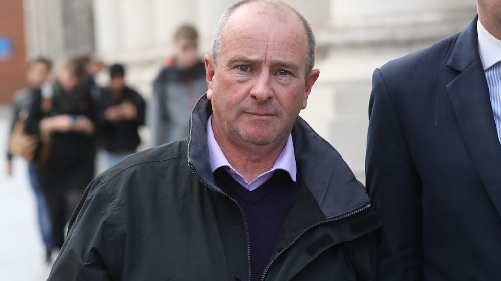 Nicky O’Brien, a gravedigger from Windmill Heights in Wexford, leaving the Four Courts on Thursday. Photograph: Collins Courts.