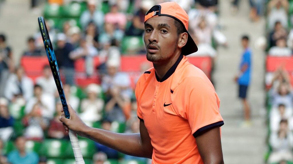 Nick Kyrgios of Australia won the Japan Open in Tokyo earlier this month. Photograph: EPA