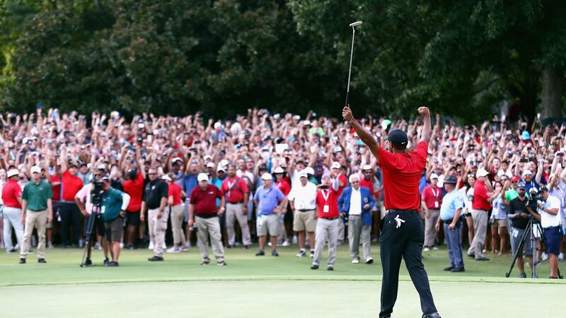 Woods won for the first time since 2013 at last year’s Tour Championship. Photo: Tim Bradbury/Getty Images