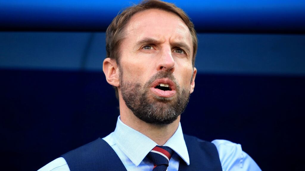 England manager Gareth Southgate: he had his own unhappy experience of not playing a minute at one tournament. Photograph: PA