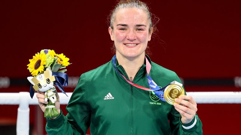 Gold Olympian boxer Kellie Harrington. Photograph: Bryan Keane/Inpho