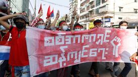 Thousands take to Myanmar’s streets to denounce coup