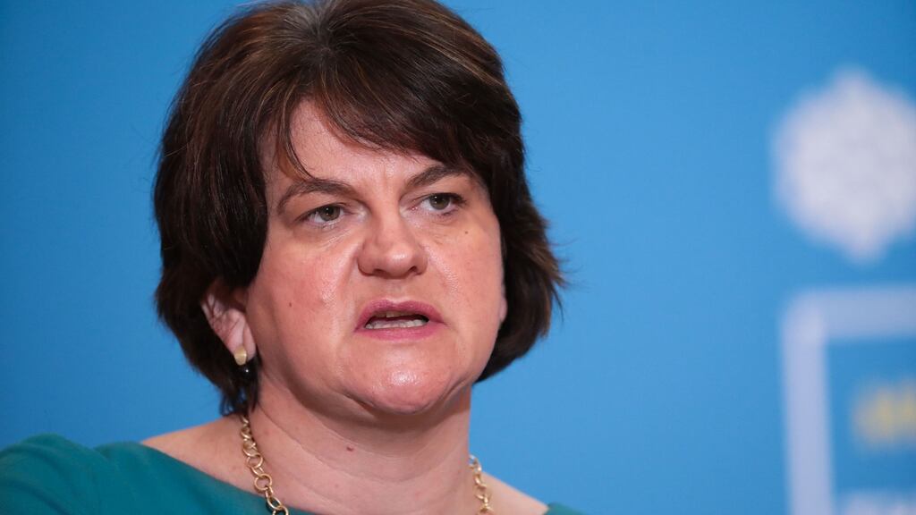 First Minister Arlene Foster says it is a balancing act between making sure that ‘we deal with Covid-19 but that we also try to protect our economy’. Photograph:  Kelvin Boyes/Press Eye/PA Wire