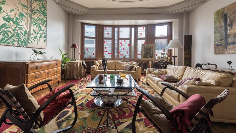 Delux living quarters at the Maison Vander Elst in Brussels.