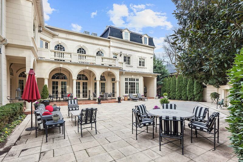 Rear of 2221 30th Street: The new official residence had previously been valued as one of the most expensive properties for sale in Washington DC when listed for $18.5 million in 2021.