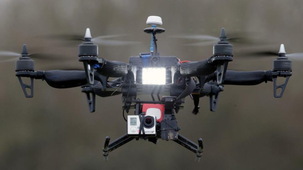 French security officials are exploring the possibility of shooting down drones or jamming their guidance systems. Photograph: AP Photo/Francois Mori