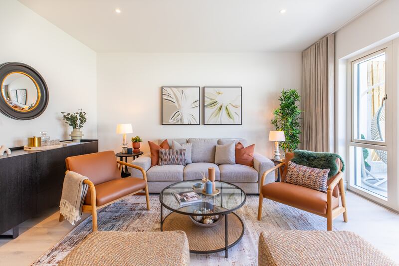 The livingroom in a three-bed house