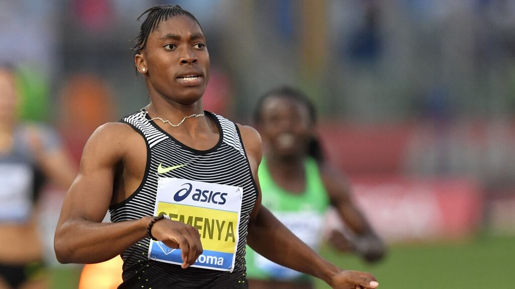 South Africa’s 800m runner Caster Semenya is vowing to win an Olympic gold medal in Rio. Photograph: Getty.