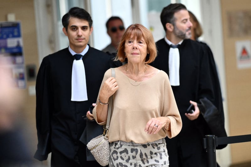 Gisèle Pelicot arrives at Avignon courthouse with her lawyers. Photograph: Christophe Simon/AFP/Getty