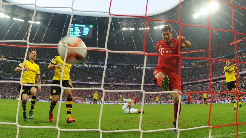 Bayern Munich enjoyed a 5-1 win over Borussia Dortmund at the Allianz Arena in Munich. Photograph: EPA