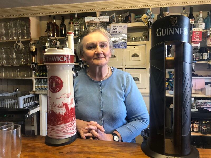 Helen at Teddy O’Sullivan’s in Kilmacalogue: ‘Old school in the best way’. Photograph: Róisín Ingle