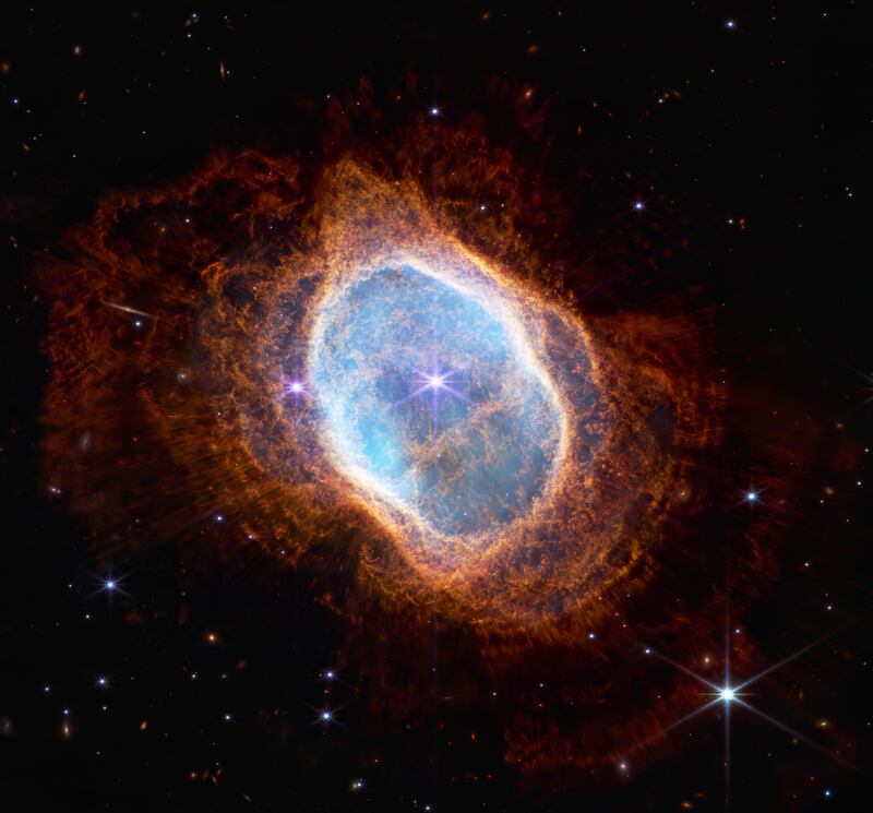 The planetary nebula captured by the James Webb Space Telescope. Photograph: Nasa
