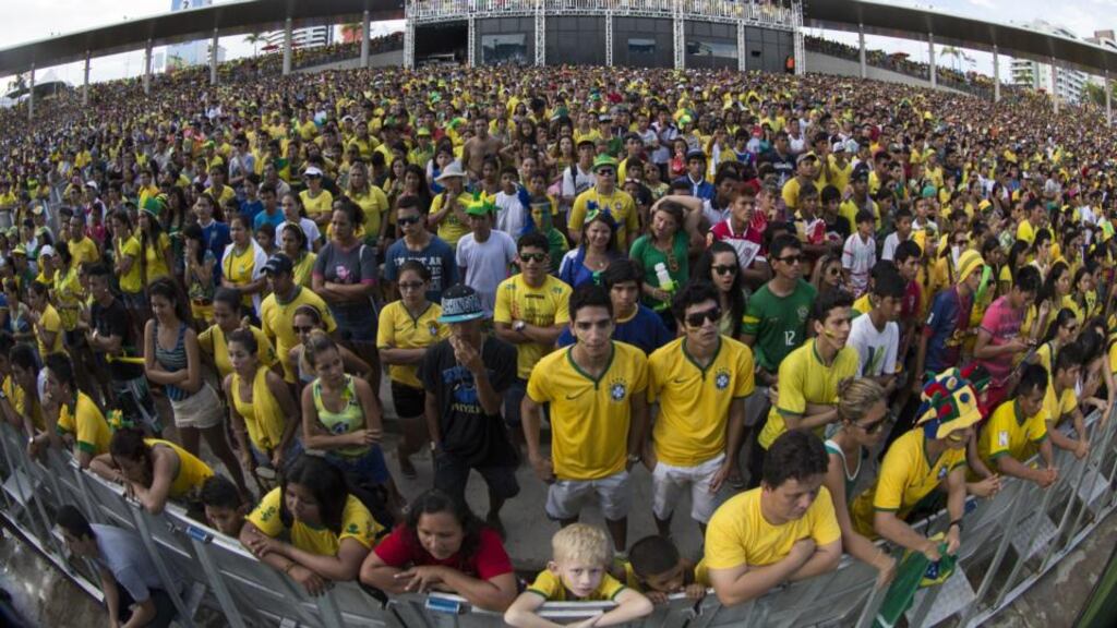 Complaints have been mae to FIFA about improper chanting at some of the World Cup matches. Photograph: Oli Scarff/Getty Images