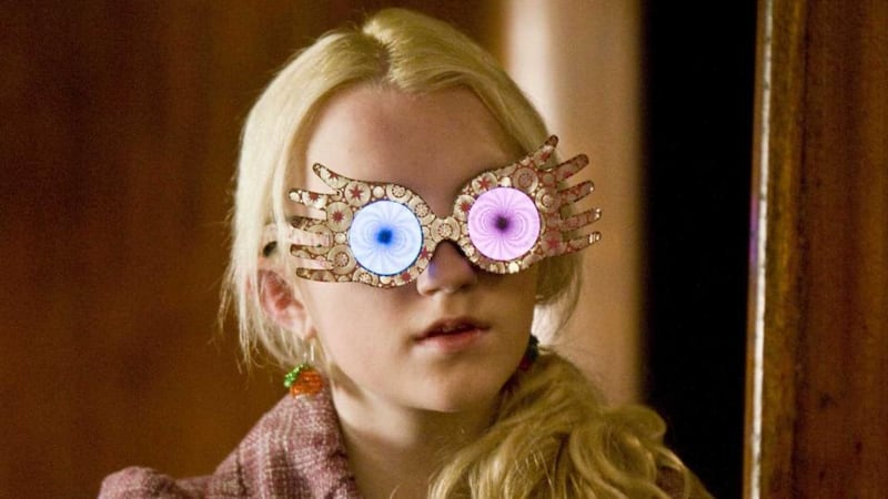 Evanna Lynch as Luna Lovegood in Harry Potter and the Half-Blood Prince.