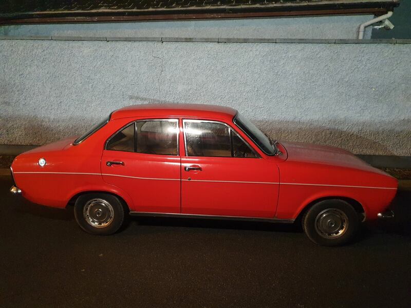 Red Ford Escort. Photograph: Garda Press Office