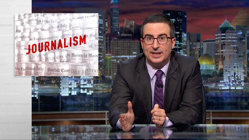 John Oliver: Yelling cathartically, desperately and impotently into the liberal void