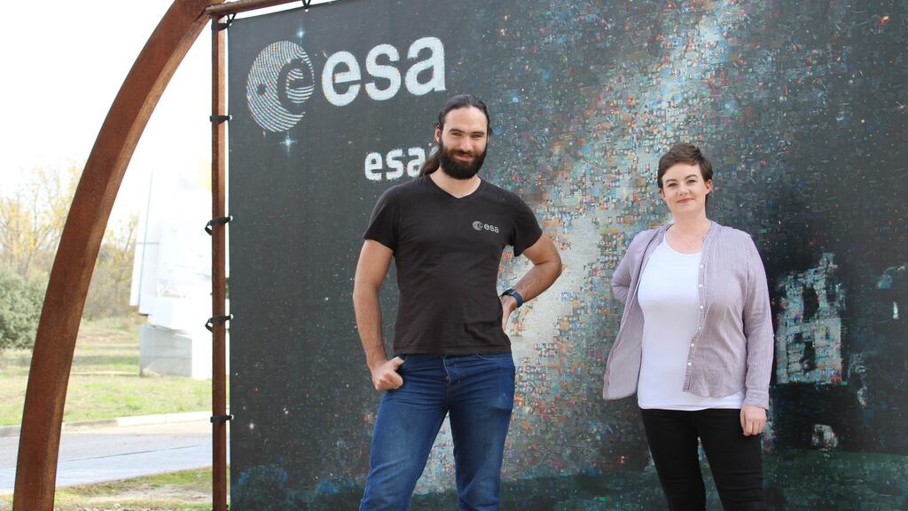 Amy Joyce from Clonmel, Co Tipperary, and Cillian Murphy, from Dundrum, Dublin, have both won a national competition for traineeships at the European Space Agency (ESA).